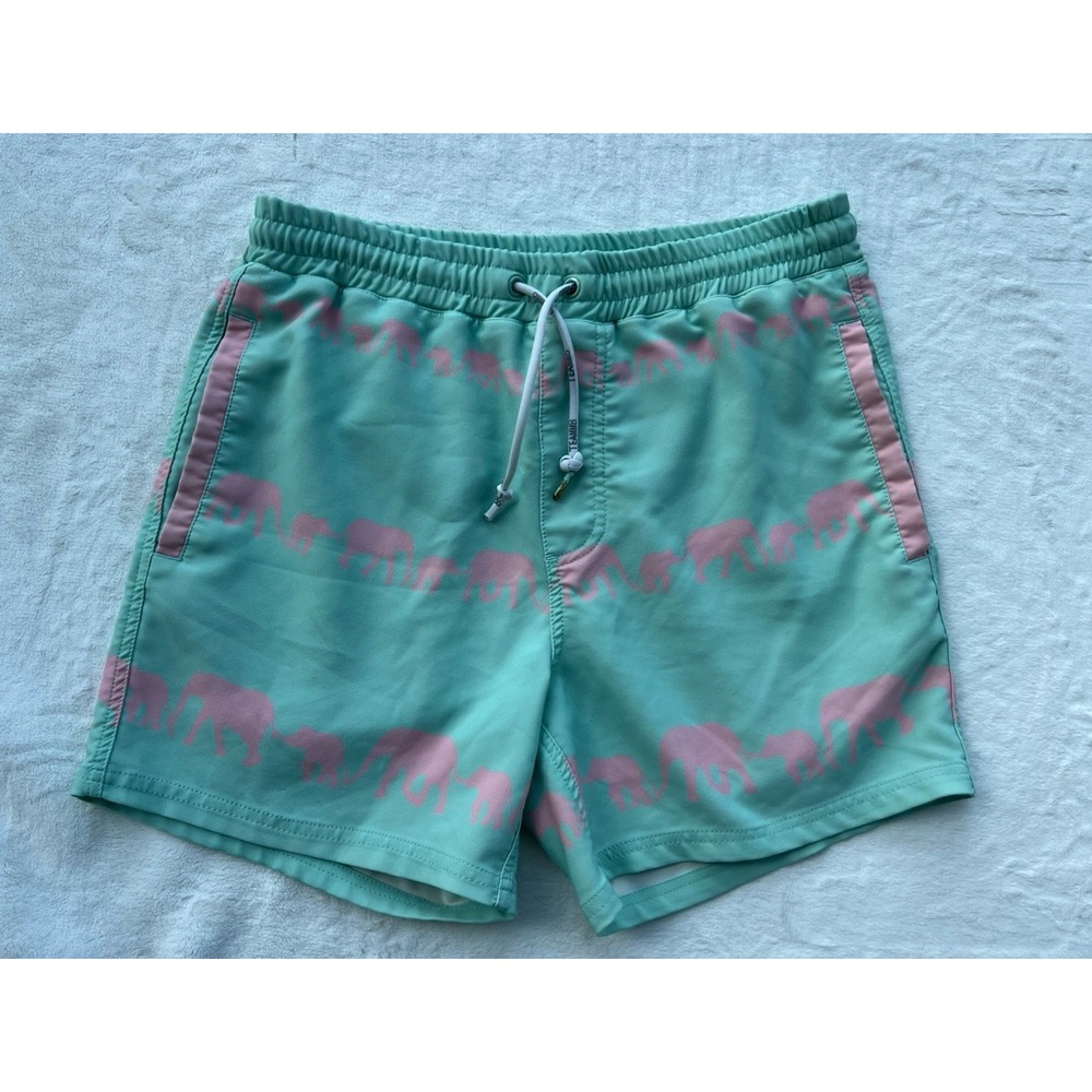 TEAMM8 Men's Shorts‎ - Small - Teal Pink Elephants